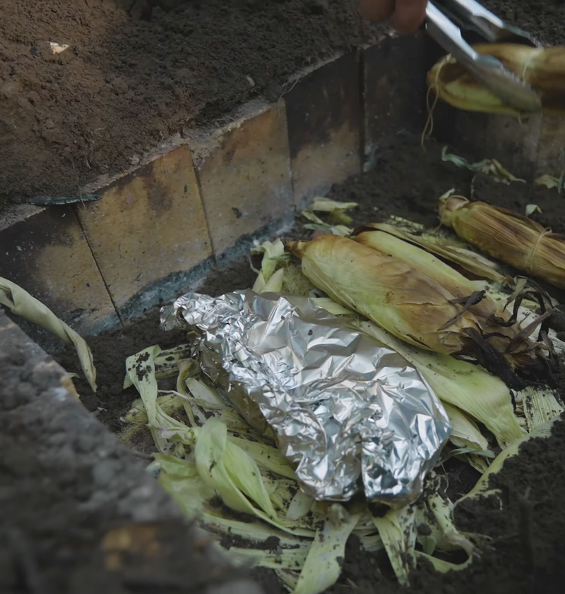 cooking in the ground