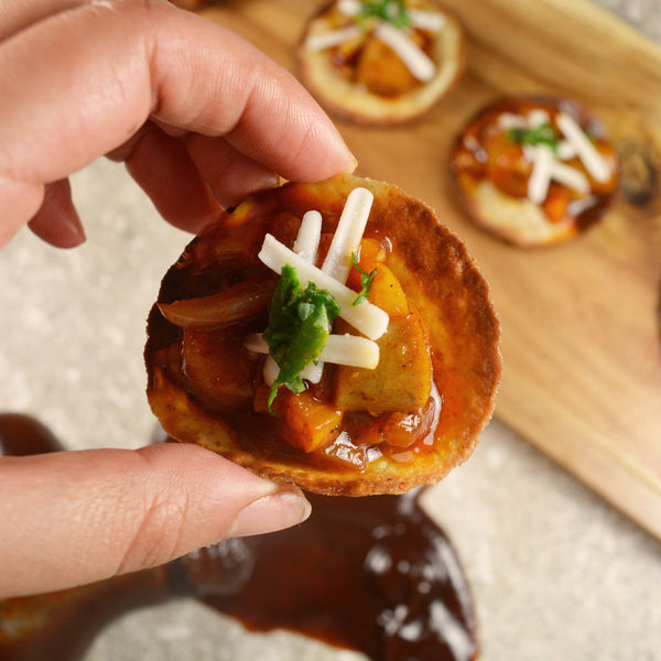 BBQ Mini Sausage Toastadas
