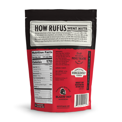 HOT BBQ PEANUTS - WHOLESALE - CASE OF 12