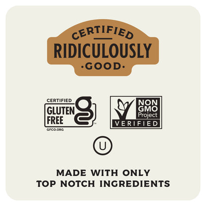 Certified Gluten-Free, Non-GMO Certified, O U Kosher