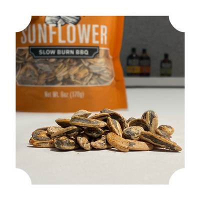 SUNFLOWER SEEDS - "SLOW BURN BBQ" POUCH - WHOLESALE