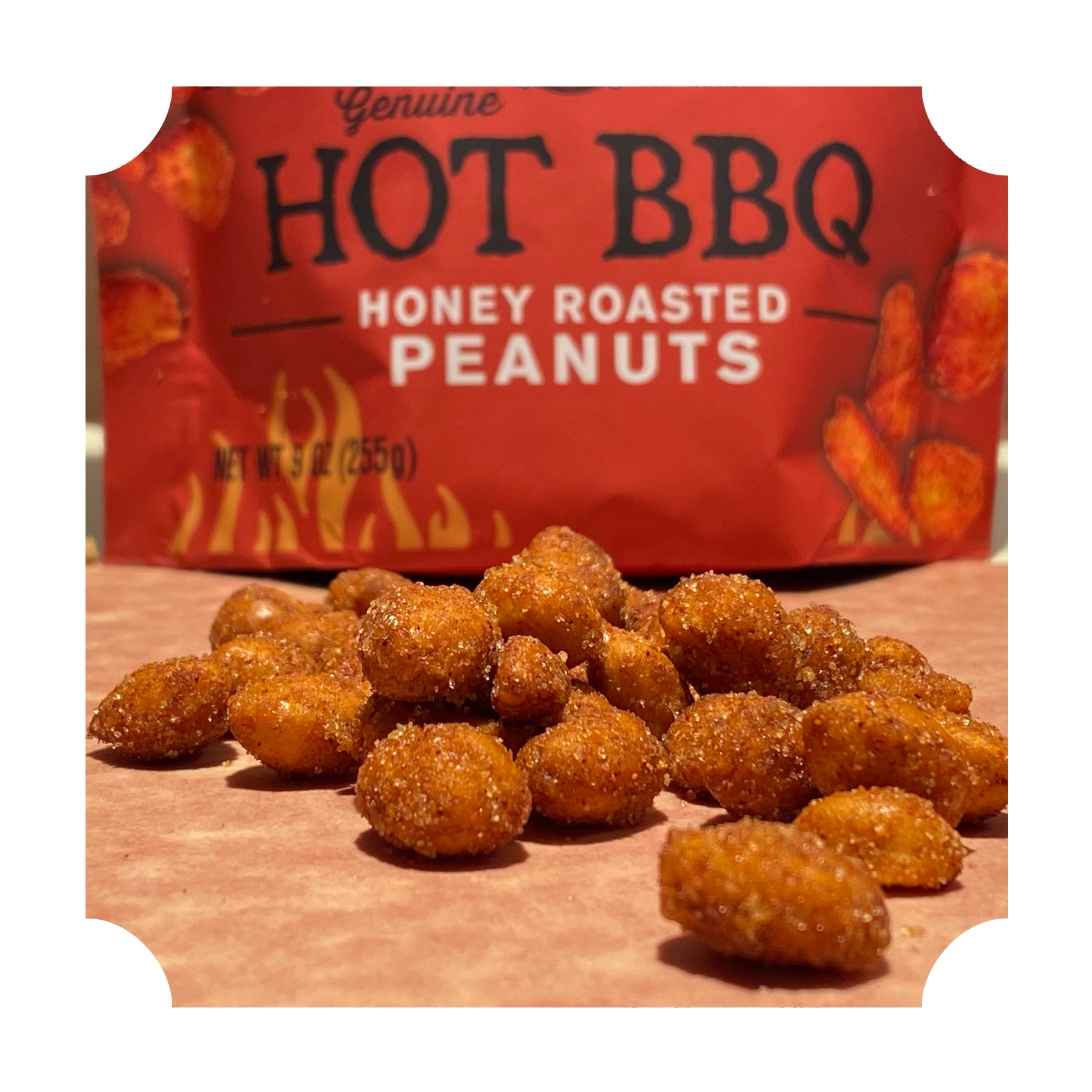 HOT BBQ PEANUTS - WHOLESALE - CASE OF 12 – Rufus Teague