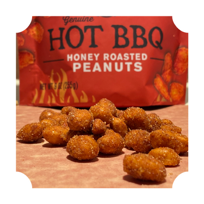 HOT BBQ PEANUTS - WHOLESALE - CASE OF 12