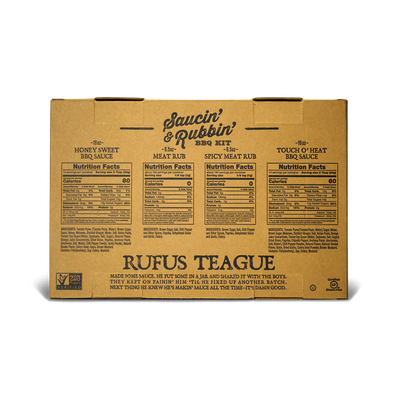 SAUCIN' & RUBBIN' KIT (4 pack) – Rufus Teague